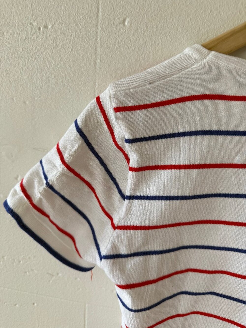 8 Birdies | Retro Stripe Knit Crop Top T-Shirt | Y2K |Small/Medium - Picture 9 of 9